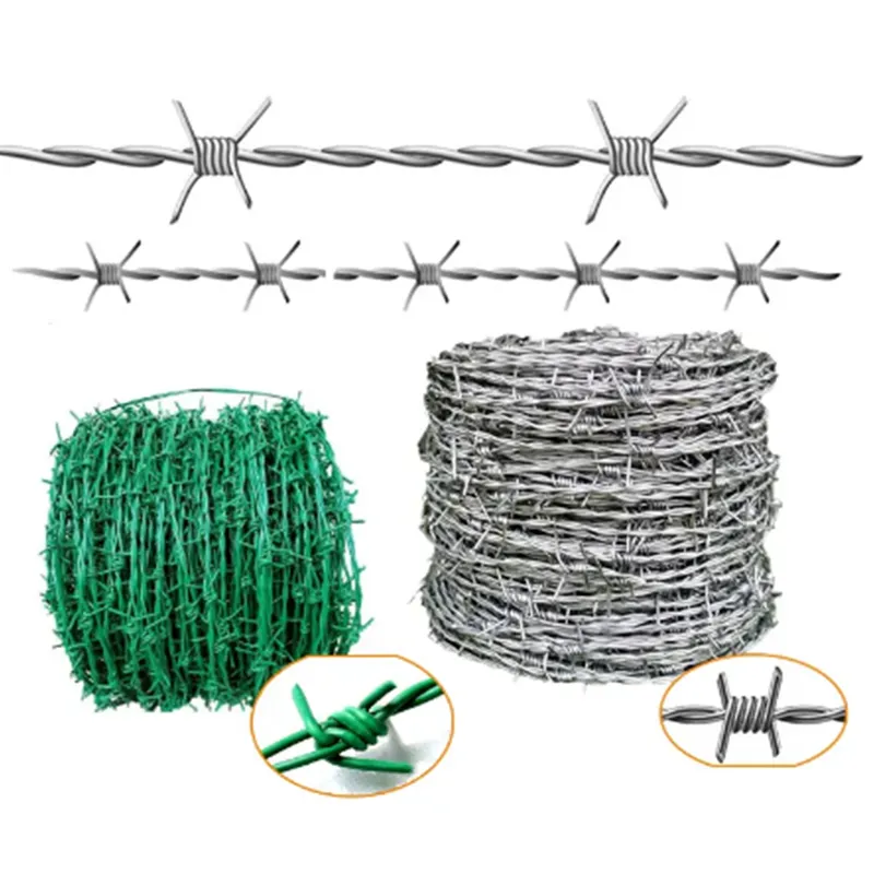barb wire on fence
